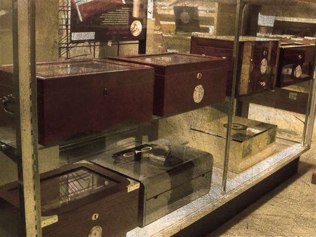 selection of cigar humidors